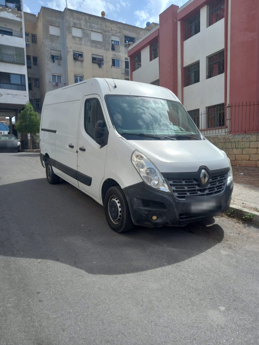 The MARISMA TRANS van parked on a street in Casablanca.